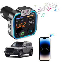 Bluetooth 5.0 Car FM Transmitter MP3 Player Wireless Radio Adapter Type-C