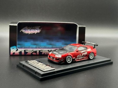 ECLIPSE 1/64 Toyota A80 Supra VARIS Kaze Sekimura Red Black Mini Car Case