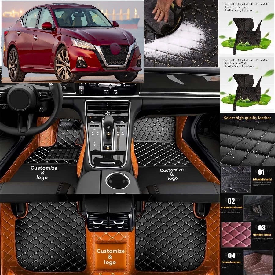 For Nissan Altima Car Floor Mats Carpets Cargo Liners Custom All Weather - Изображение 4 из 4