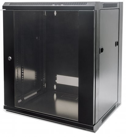 Wandverteiler Intellinet 6HE 570x450mm schwarz,unmontiert