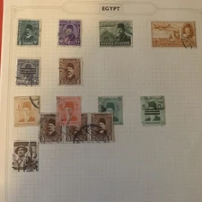 WORLDWIDE Stamps UNCHECKED. On page or part. *EGYPT*