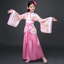 Chinese Ancient Kids Girl Hanfu Tang Costume Dynasty Photographic Dress