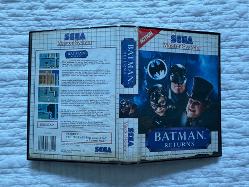 Sega Master System game/ batman returns / complete region