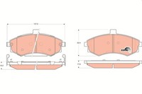 Trw GDB3378 Bremsbelagsatz, Scheibenbremse FüR Hyundai