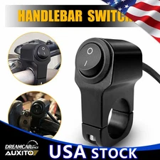 7/8" For Motorcycle ATV Handlebar Fog Headlight Light Spot ON/OFF Button Switch