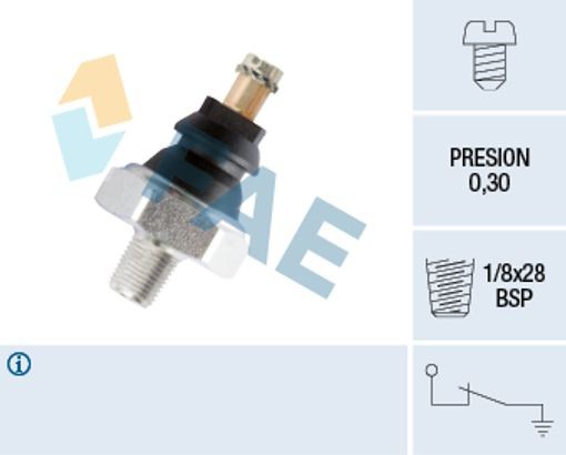 Für FAE FAE10610 Oil Pressure Switch 10610 Oil pressure sensor (0,3bar, 1 pin, - Bild 4