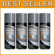 All Surface Matte Gray Primer Spray - 4 Cans