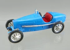 Vintage 1960s Rami JMK Diecast 1/43 Blue Bugatti Course Type 35C Race Car France