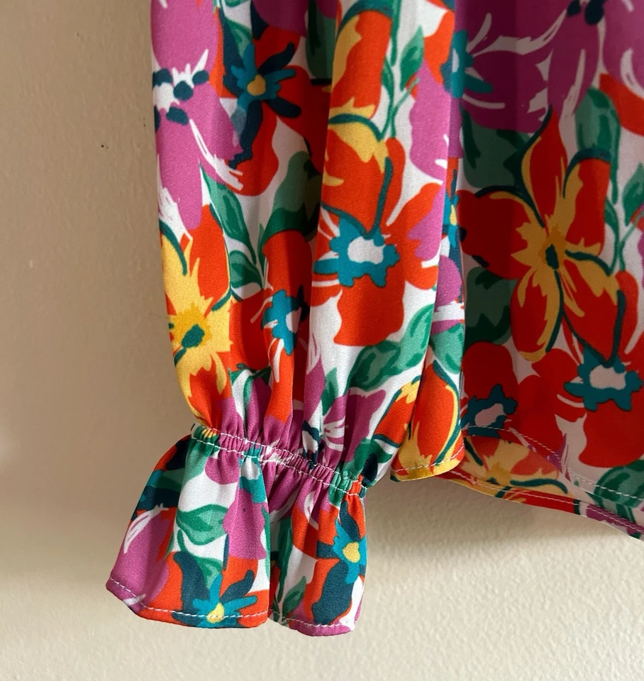 TUCKER NYC The Stella Top, $275, Silk Multi Floral Size S - Image 2 of 4