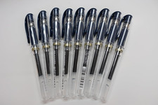 Signo Capped Gel Ink Pen UM-153 , Bold Point 1.0Mm, Blue Black Ink, Value Set