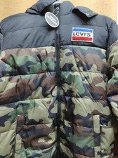 LEVIS BOYS HOODED PUFFER JACKET SIZE L 12-13 YEARS