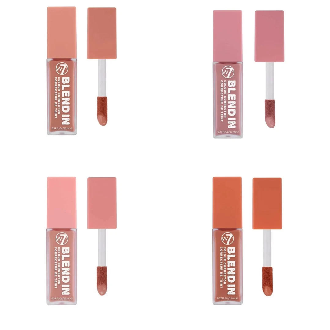 W7 Blend In Colour Corrector Brighten Under Eye Dark Circles Peach Pink Tones