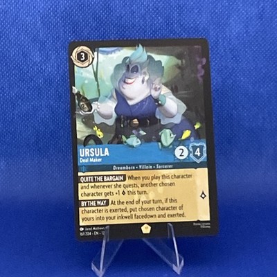 x1 Ursula - Deal Maker - 161/204 - Legendary Lorcana DLC12 Wilds Unknown M/NM