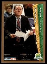 1992-93 Fleer George Karl Seattle SuperSonics #212