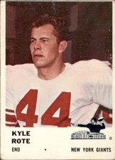 1961 Fleer - Kyle Rote #69 PR (Filler)