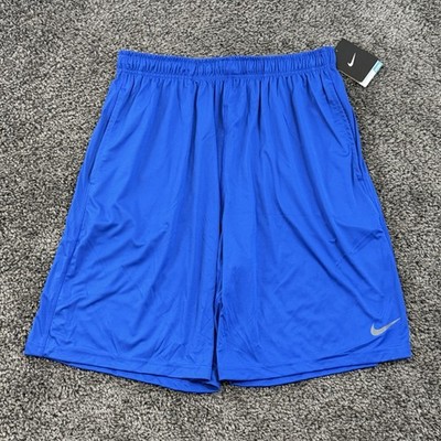 Nike Shorts Mens XL Blue Dri Fit Fly 2.0 Training Athletic Active Gym 613599-494
