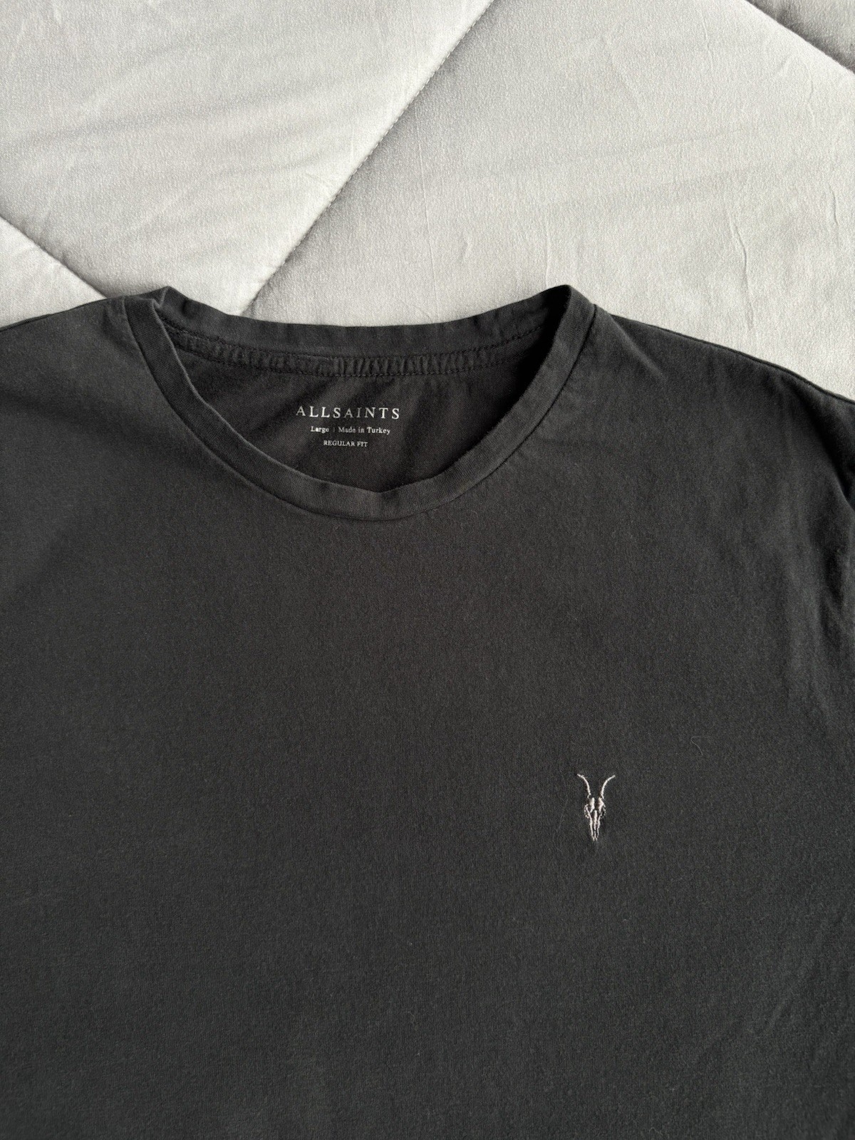 All Saints Basic Tee Size L Grey - image 2