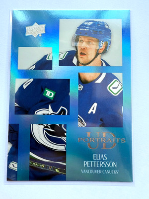 Elias Pettersson, Canucks, UD Portraits, Upper Deck 24-25 Hockey Series 1 #P-1