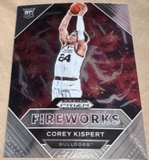 2021-22 Panini Prizm Draft Picks - Fireworks Corey Kispert #6 Silver Prizm (RC)