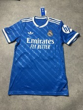 adidas Originals Real Madrid Blue Icon Jersey, Size Small