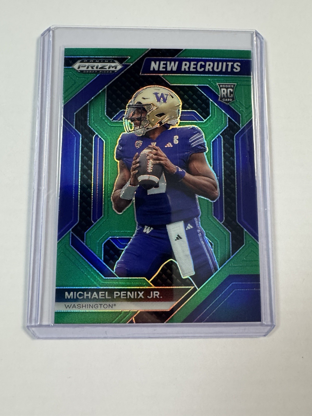 2024 Panini Prizm Draft Picks MICHAEL PENIX JR. New Recruits Green #NR-MPJ (RC)