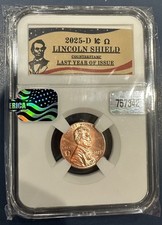 2025 D Lincoln Penny Cent OMEGA Counter-Stamp In Stock come with slab holder