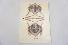 1959 The Inter City Express Railway Menu British Rail