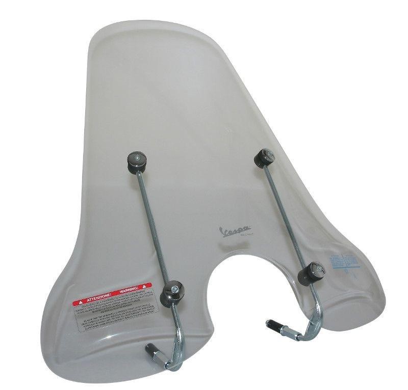 Pare-brise haut transparent pour rouler confortablement en ville sur Vespa LX 50 et 125