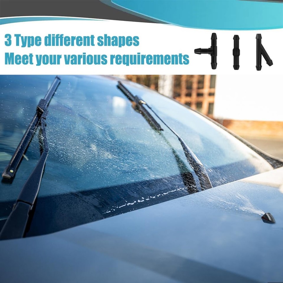 Kit Universel De Tuyaux Lave-glace 4 Mètres Avec 30 Connecteurs - Compatible Plupart Des Voitures, Pour Remplacement Facile