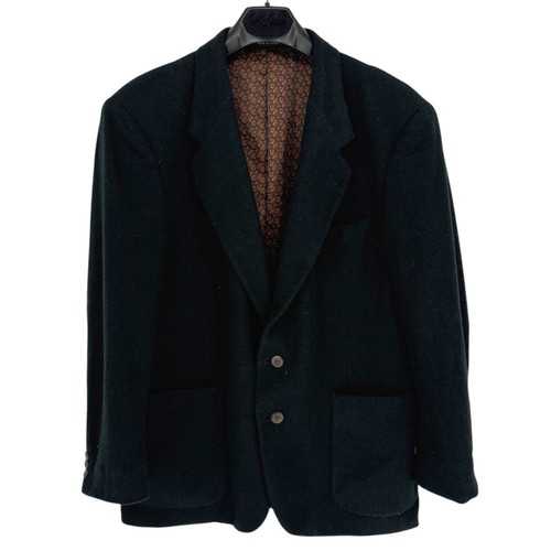 Blazer homme J. Riggins corne de chasse noir laine à chevrons cachemire 44R - Photo 1/8
