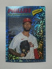 2026 Topps Heritage Cristopher Sanchez #110 Chrome Light Blue Sparkle Refractor