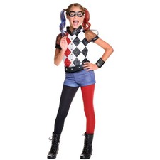 DC Super Hero Girls Childrens/Kids Deluxe Harley Quinn Costu  BN5456