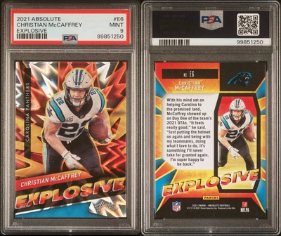 2021 PANINI Absolute Football - Christian McCaffrey Explosive