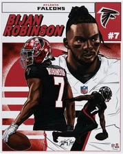 Bijan Robinson Atlanta Falcons 16" x 20" Photo Print Art by Brian