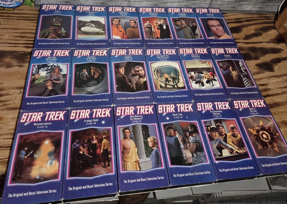 Original Star Trek TV Series on VHS 52 Episodes & 10 Extra VHS Tested & Working! - Image 3 of 4