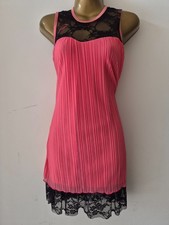 A womens pink & black lace light weight party dress size 10 Club L