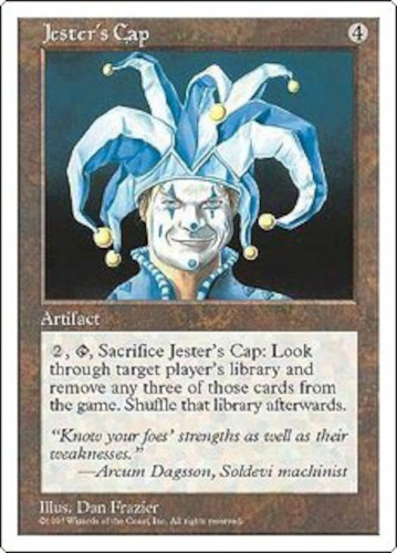 mtg magic Jester's Cap 5th edition 1997 ENGLISH buffoon hat