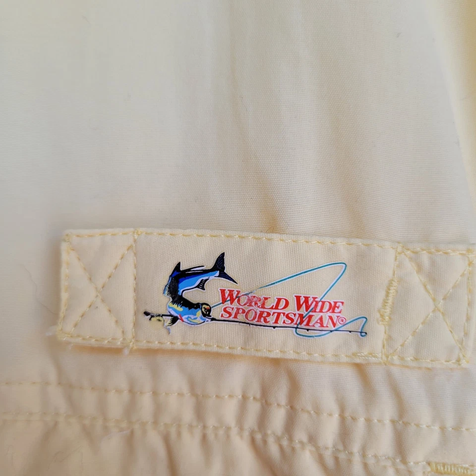 Camisa deportiva mundial ventilada pesca senderismo para hombre talla XL manga corta bolsillos Foto 2 de 4