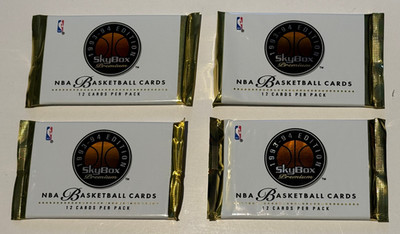 Lot of 4: 1993-94 SKYBOX PREMIUM NBA BASKETBALL  SERIES 1  Sealed packs