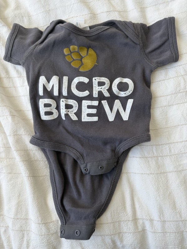Micro Brew Baby Tshirt Size 6 Months Brewery Baby Tee