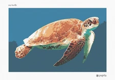 Sea Turtle Needlepoint Kit or Canvas