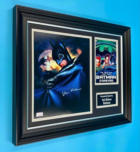 Val Kilmer Signed Photo Framed & COA Batman Forever Movie Poster Autograph Auto - Picture 2 of 8
