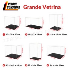 Teca Plexiglass Grande Vetrina Acrilico Espositore per Action Figure Modellino