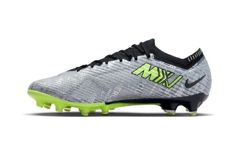 Nike Zoom Vapor 15 Elite XXV AG-Pro Football Boots FB8400 060 Grey/Green UK 12 - Picture 2 of 8