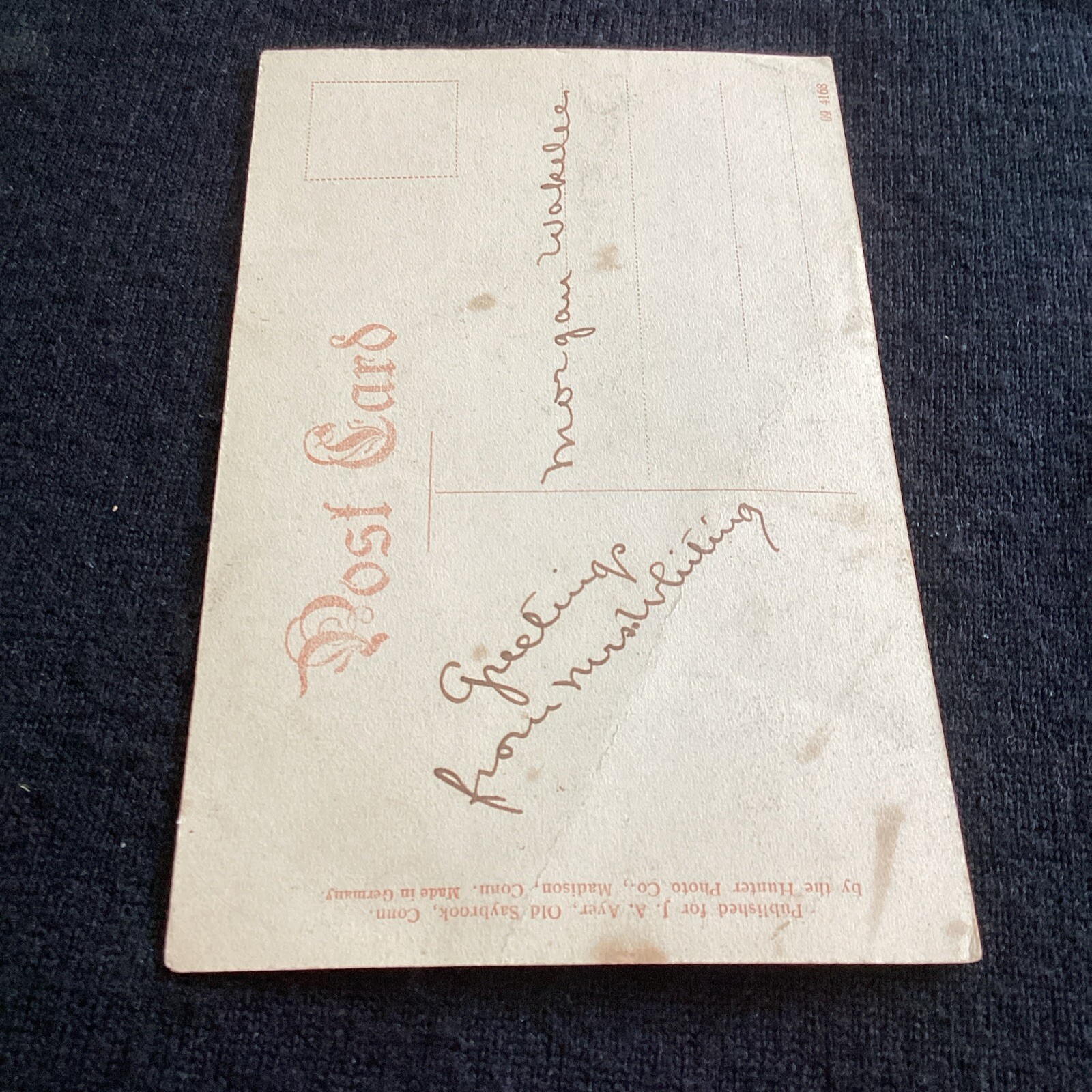 fenwick Wooden bridge Vintage postcard old Saybrook Point CT