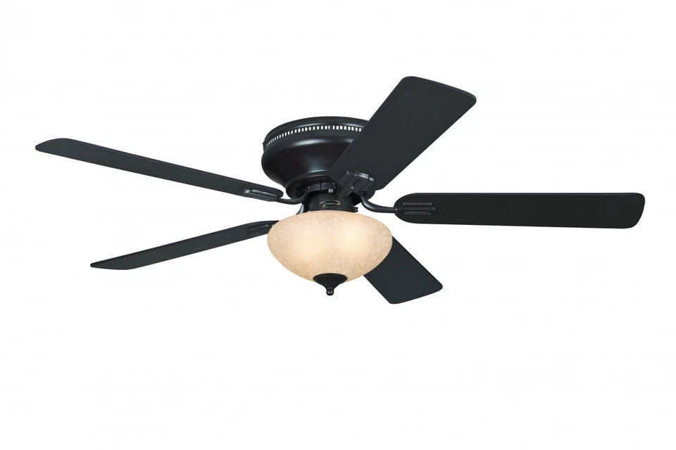 Flush mount Ceiling fan with lights and pull cords Everett Espresso 132 cm 52" - Image 2 of 4
