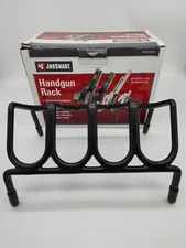 Jobsmart Handgun Rack Model 1043495 4 Gun Stand Rubberized Slots and Feet in Box
