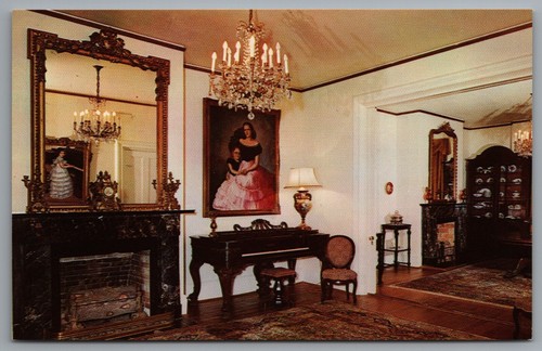 St. Francisville LA Afton Villa Music and Dining Room c1958 Interior ...