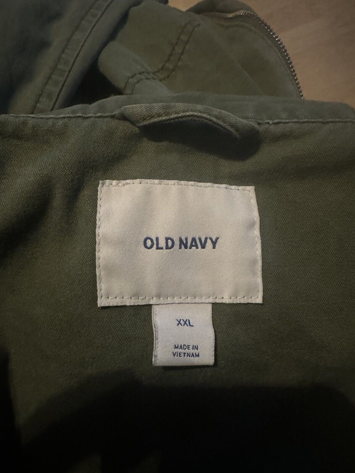 Old NAVY ARMY GREEN JACKET XXL - image 4