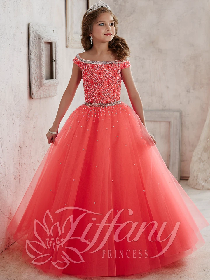 Christmas Flower Girl Princess Pageant Dance Wedding Prom Birthday Ball Gown - Image 2 of 4